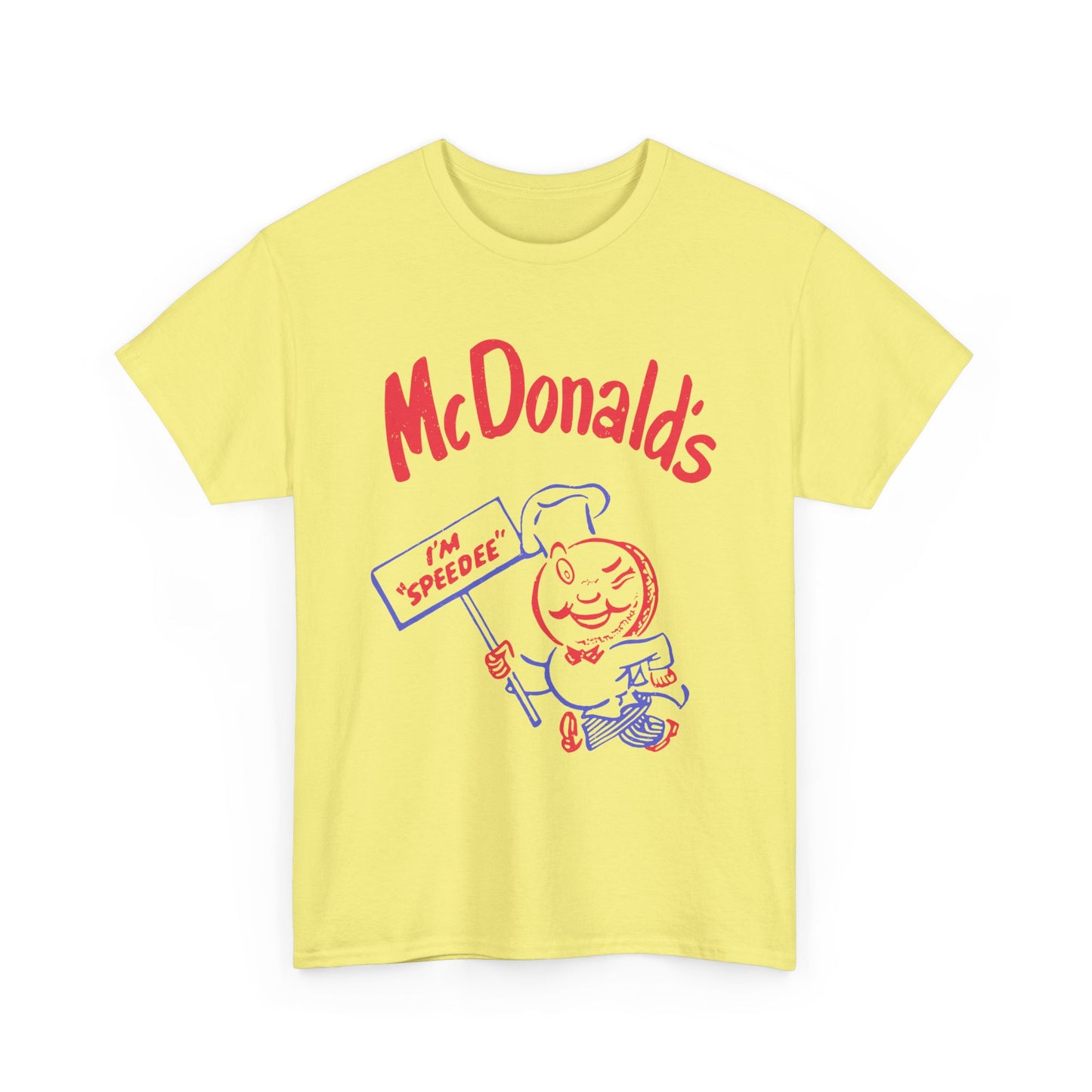 1950s vintage mcdonalds distressed logo reproduction tshirt