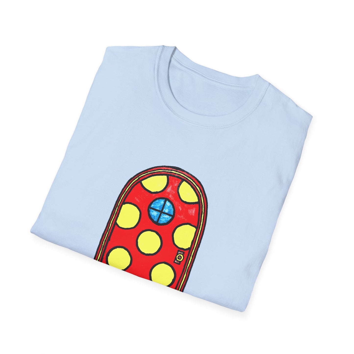 polka dot door original drawing tshirt