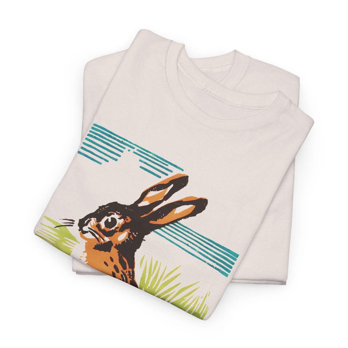vintage czechoslovakian match box art bunny reproduction tshirt
