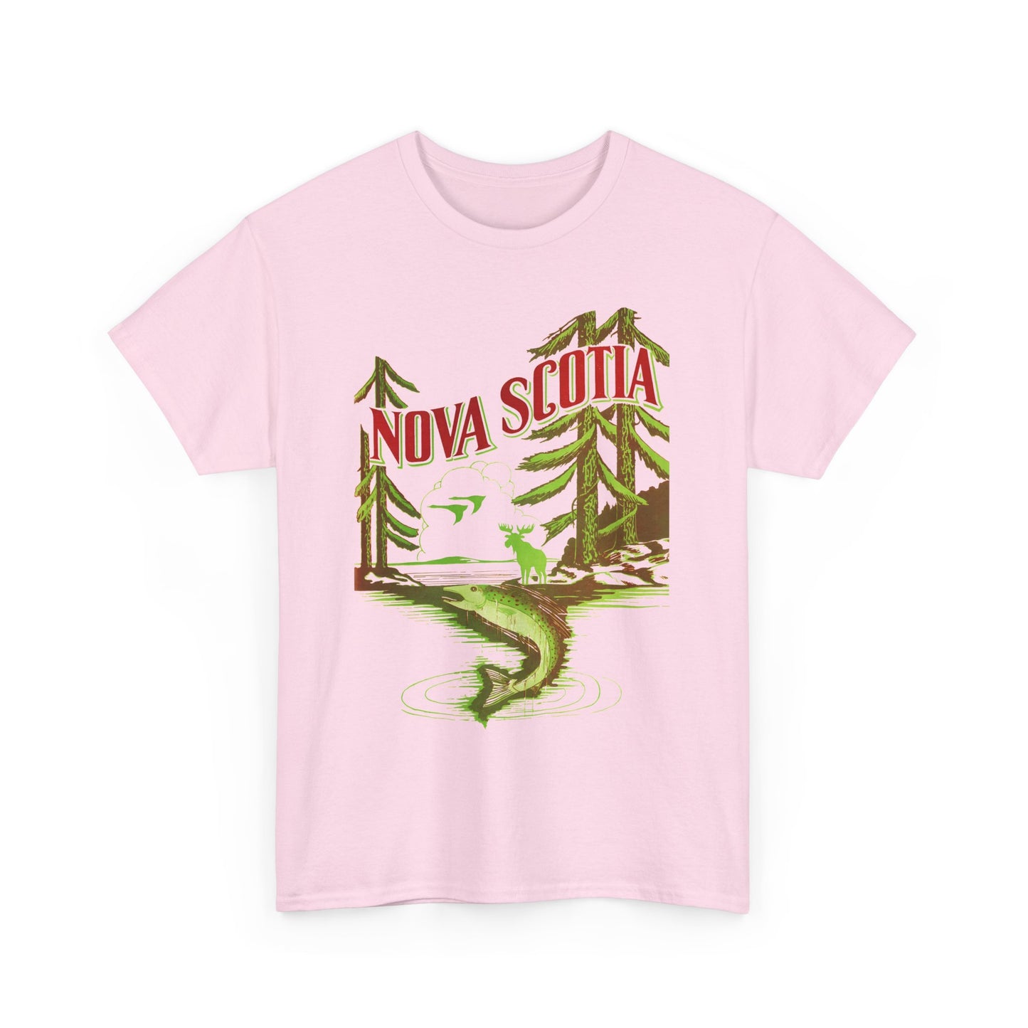 vintage tourism advertisement for nova scotia reproduction tshirt