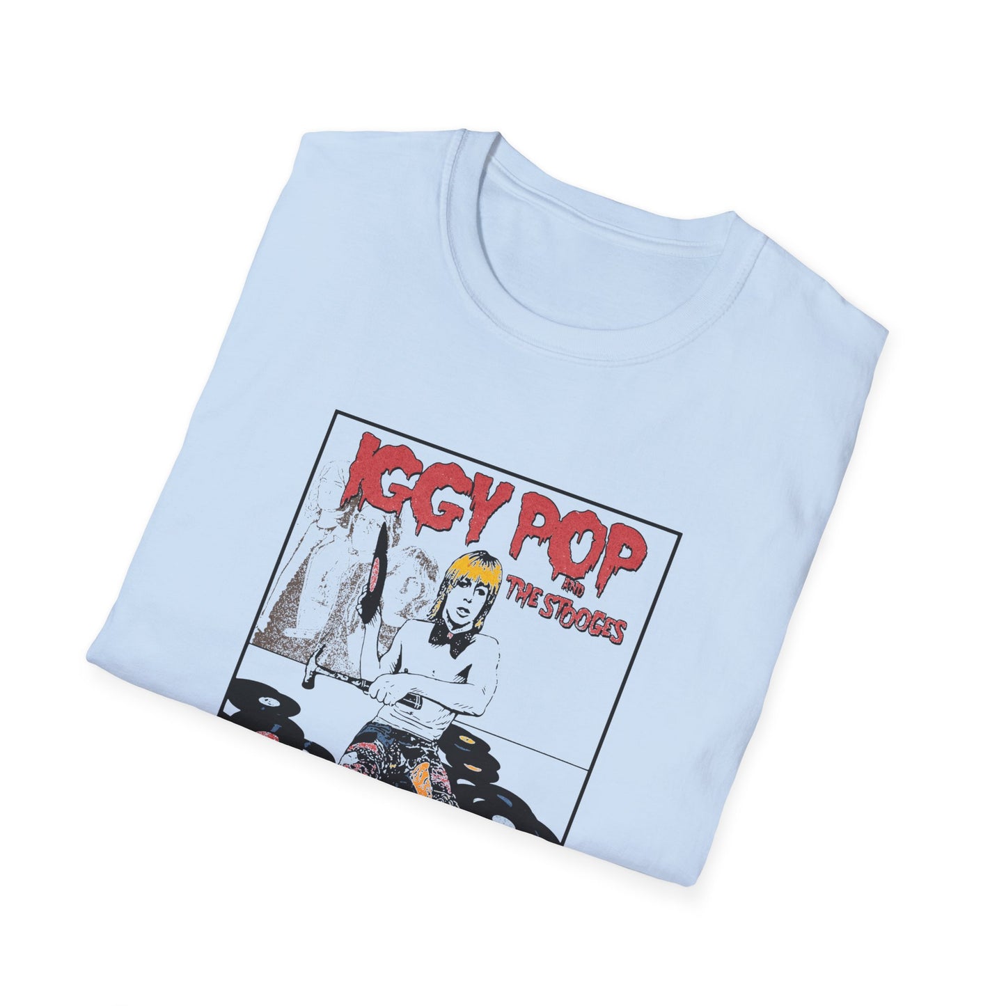 iggy pop and the stooges 1974 tour poster tshirt