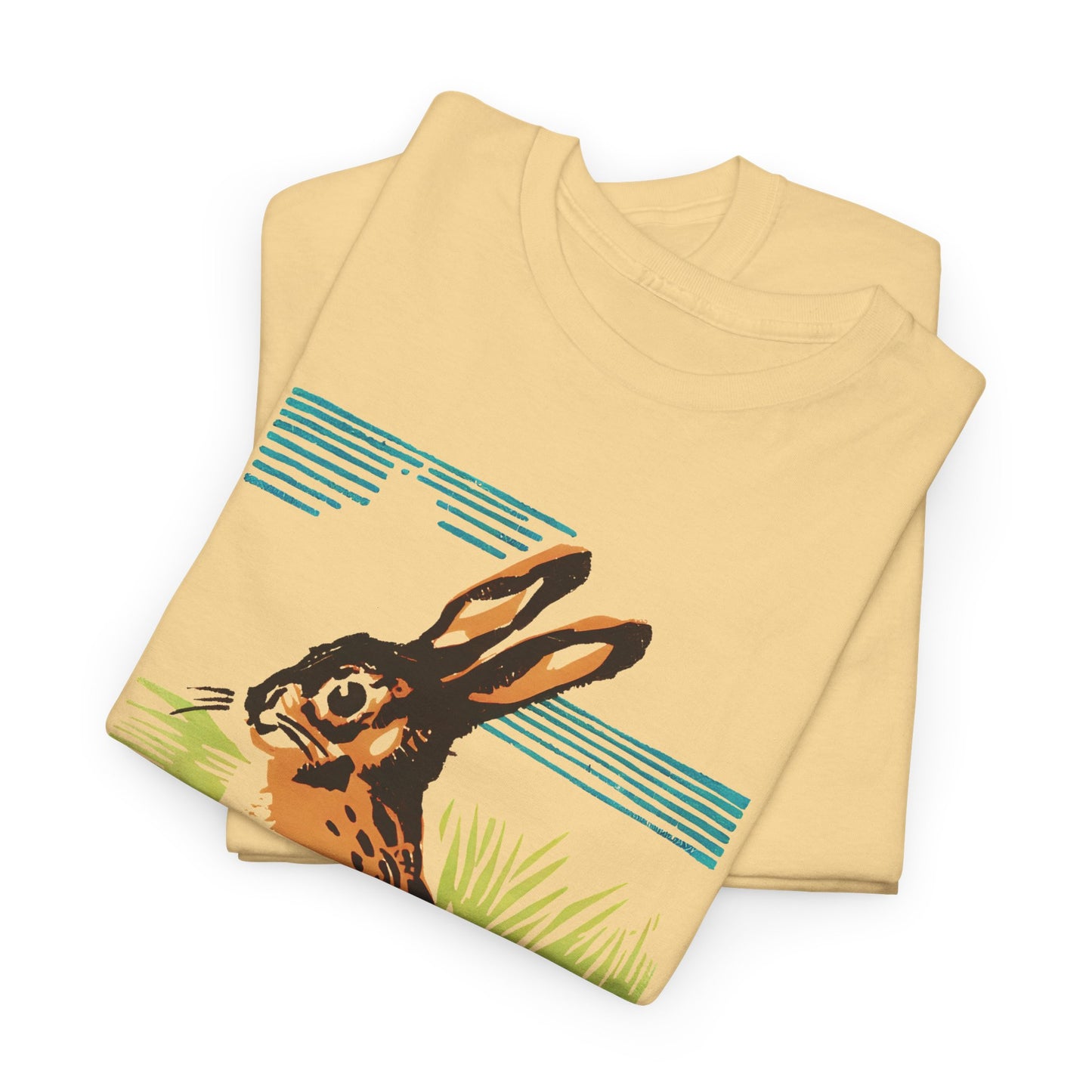 vintage czechoslovakian match box art bunny reproduction tshirt