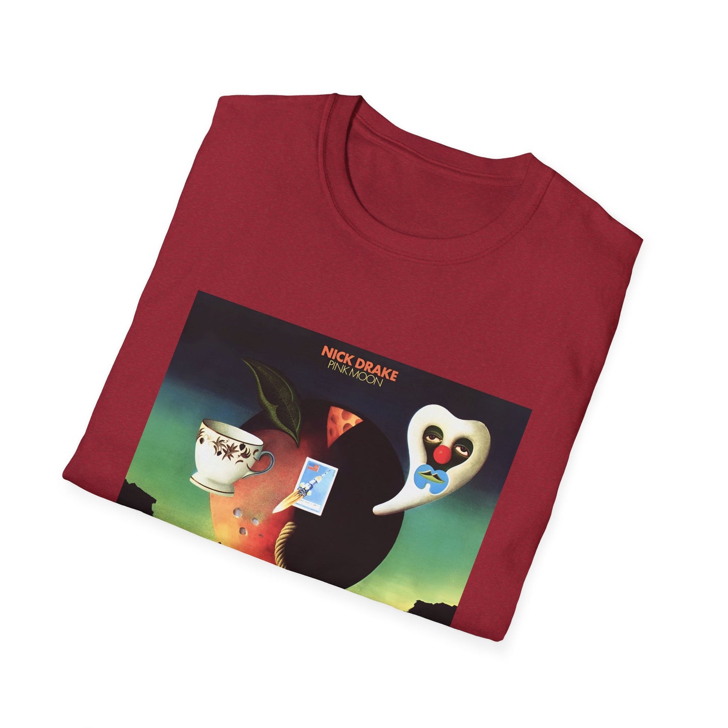 1972 nick drake pink moon album cover tshirt