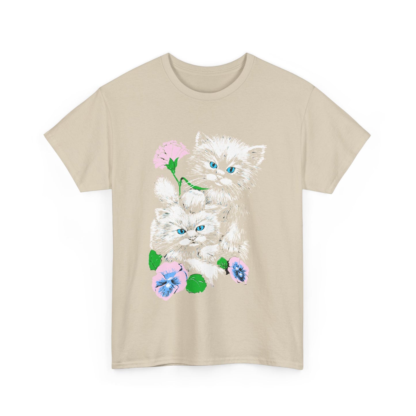 1980s distressed vintage cats reproduction tshirt
