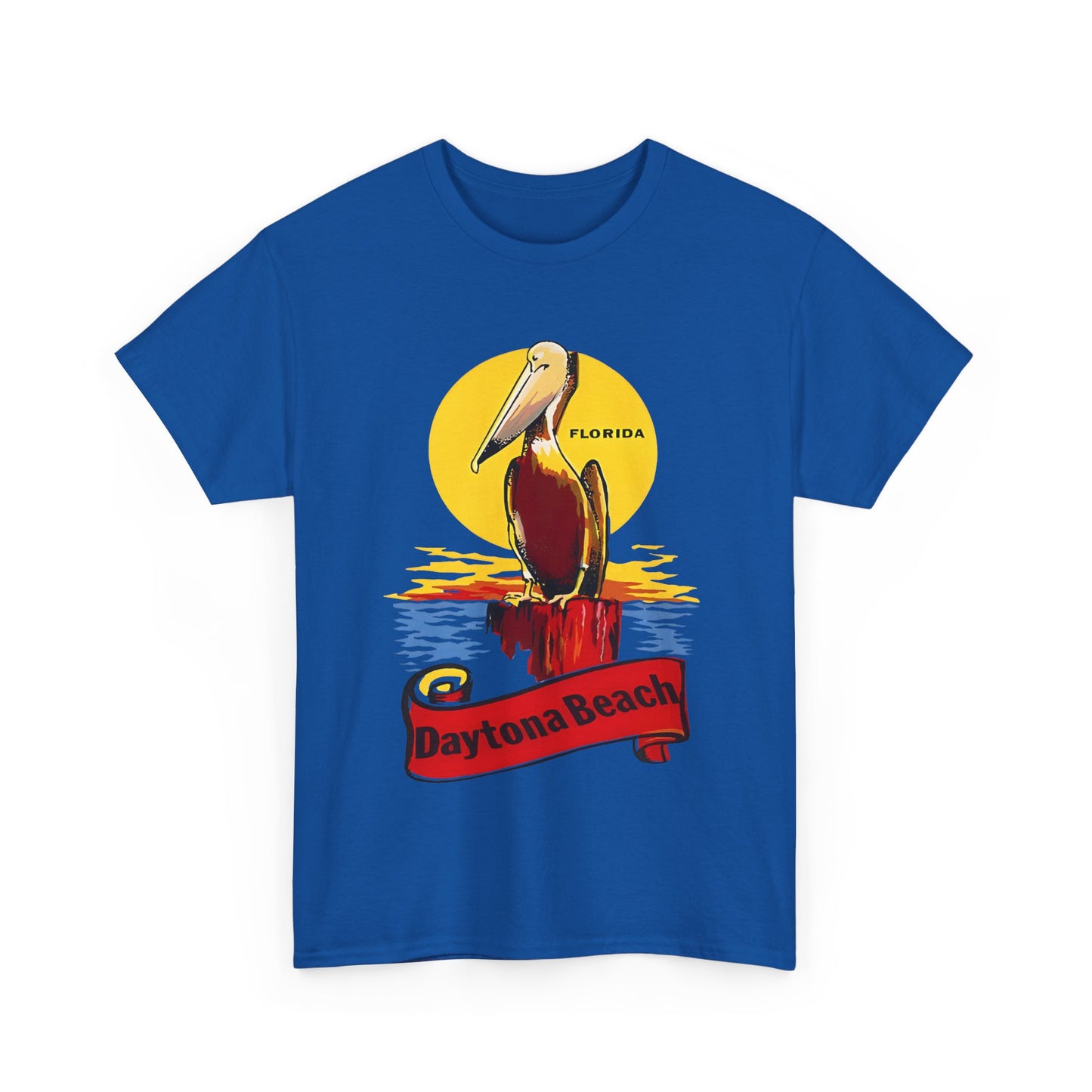vintage florida pelican souvenir water decal reproduction tshirt
