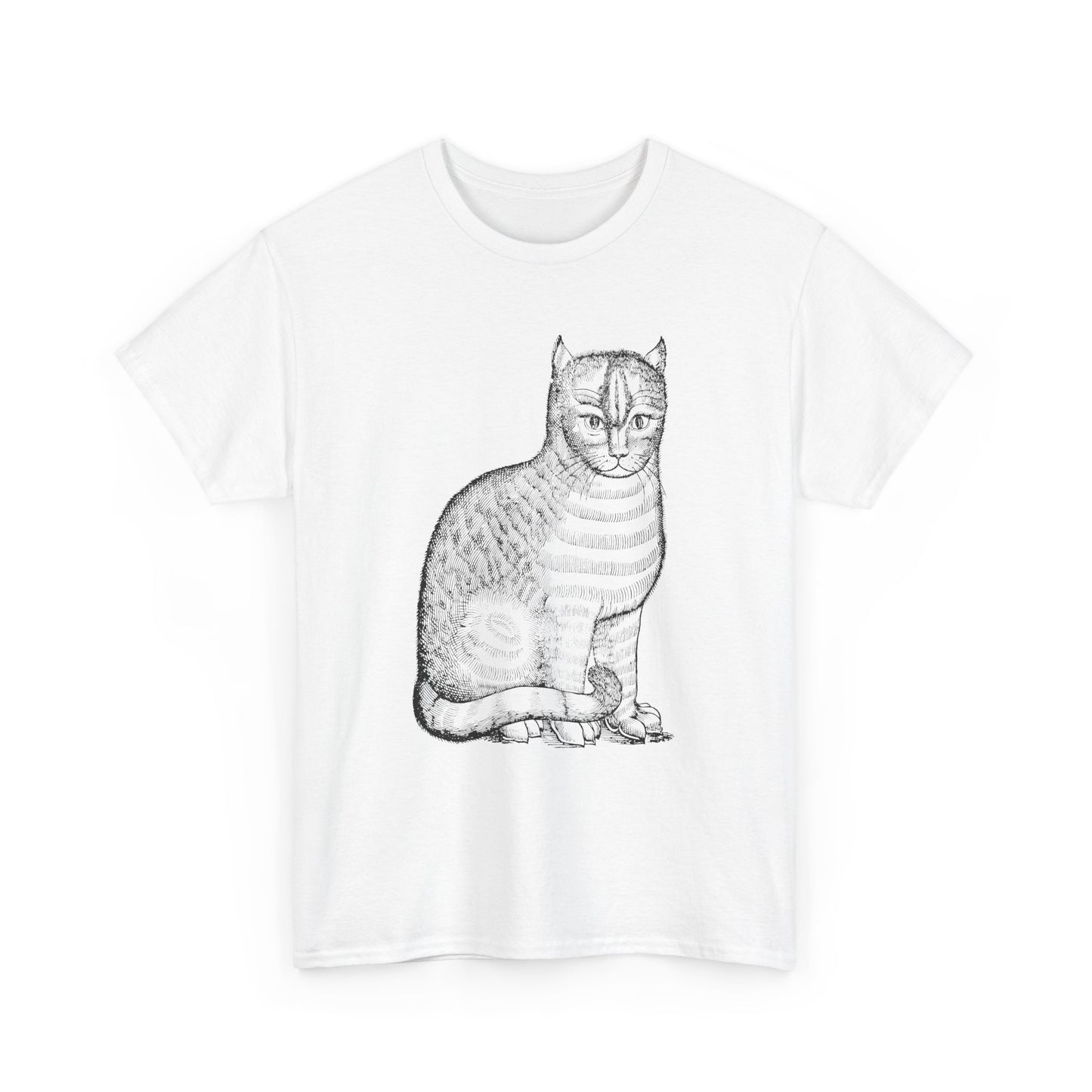 1658 edward topsell cat illustration reproduction tshirt