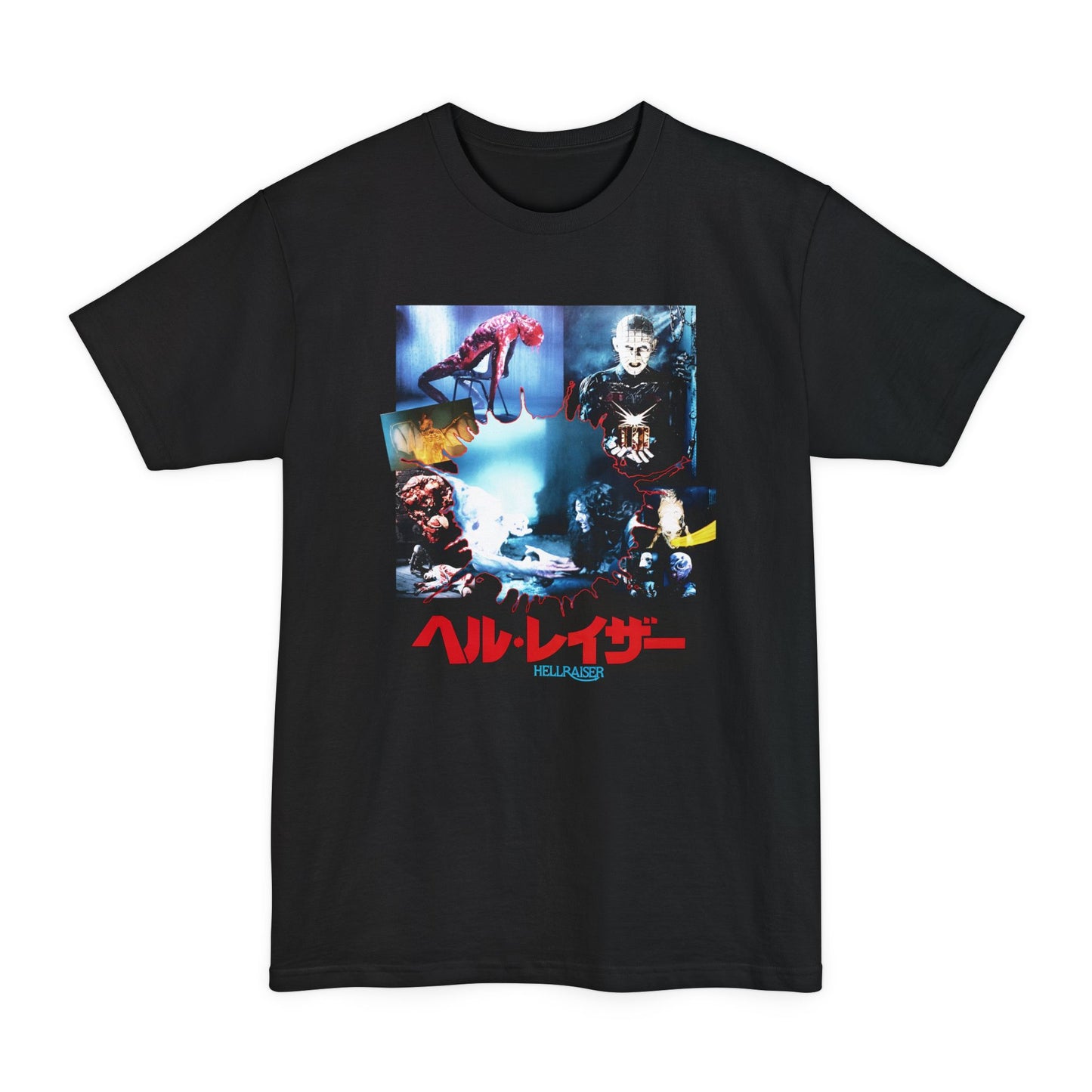 oversized 1988 hellraiser 2 hellbound japanese poster reproduction unisex tall beefy tshirt
