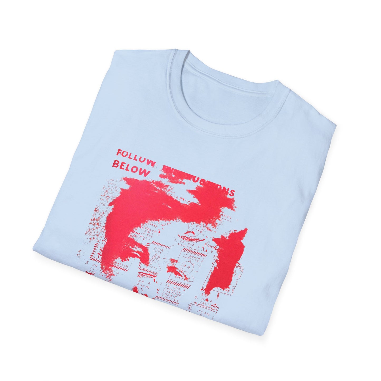 ray johnson arthur rimbaud art in red tshirt