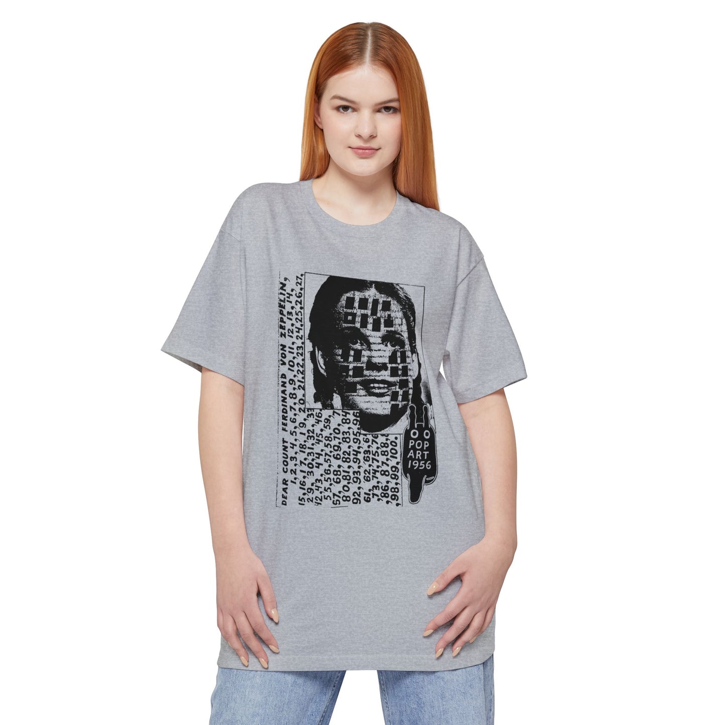 oversized dorothy gale mail pop art by ray johnson reproduction unisex tall beefy tshirt