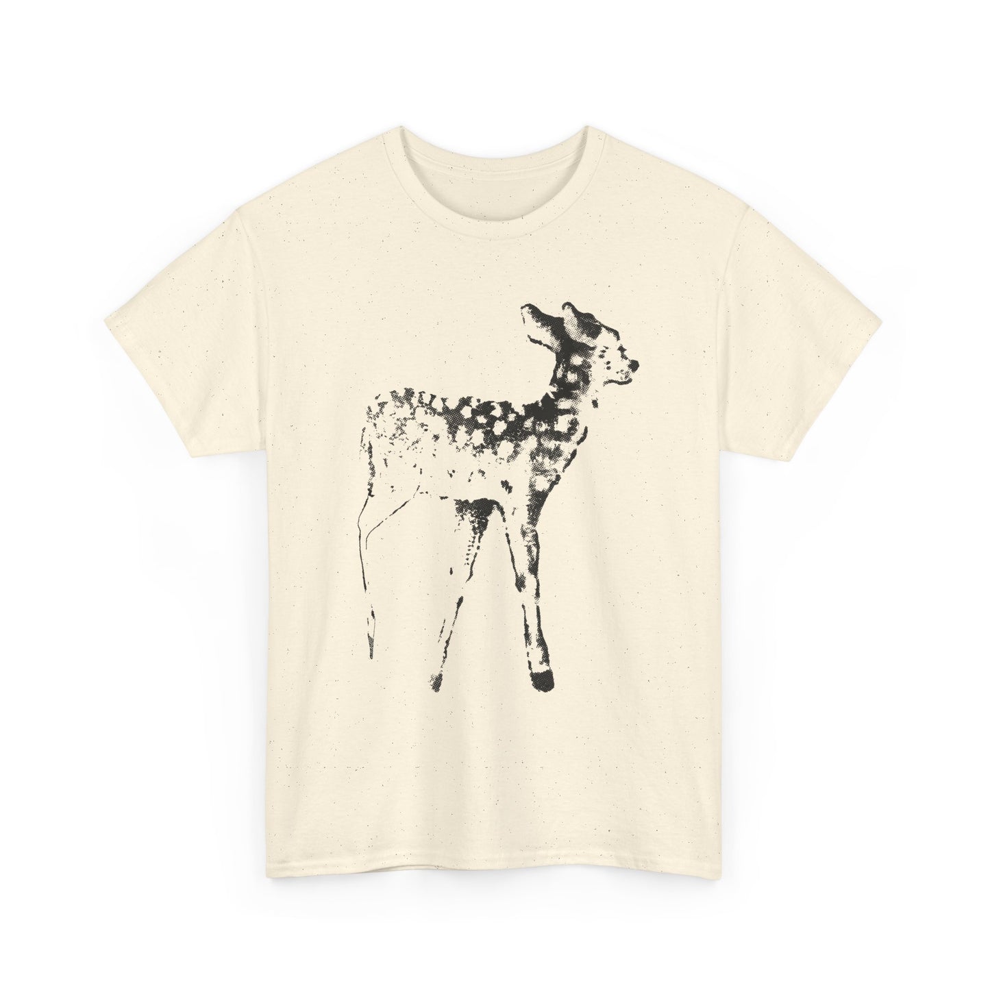 vintage tattoo flash art fawn reproduction tshirt