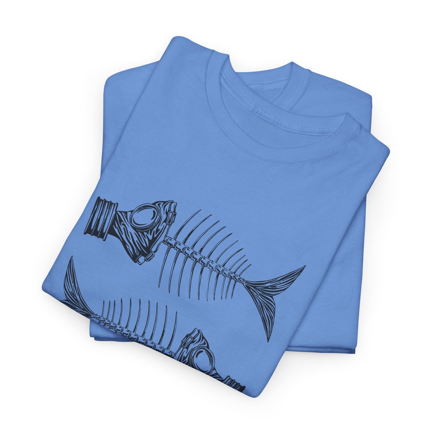 jacek rupinski polish skeletal fish with gas masks tshirt