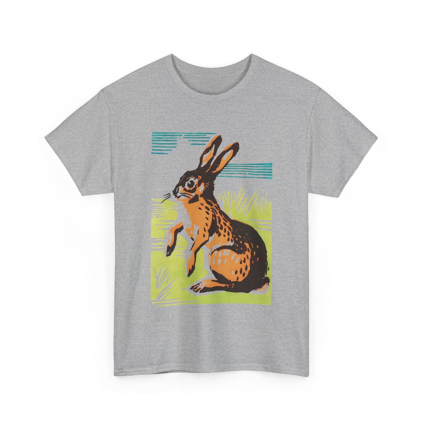 vintage czechoslovakian match box art bunny reproduction tshirt
