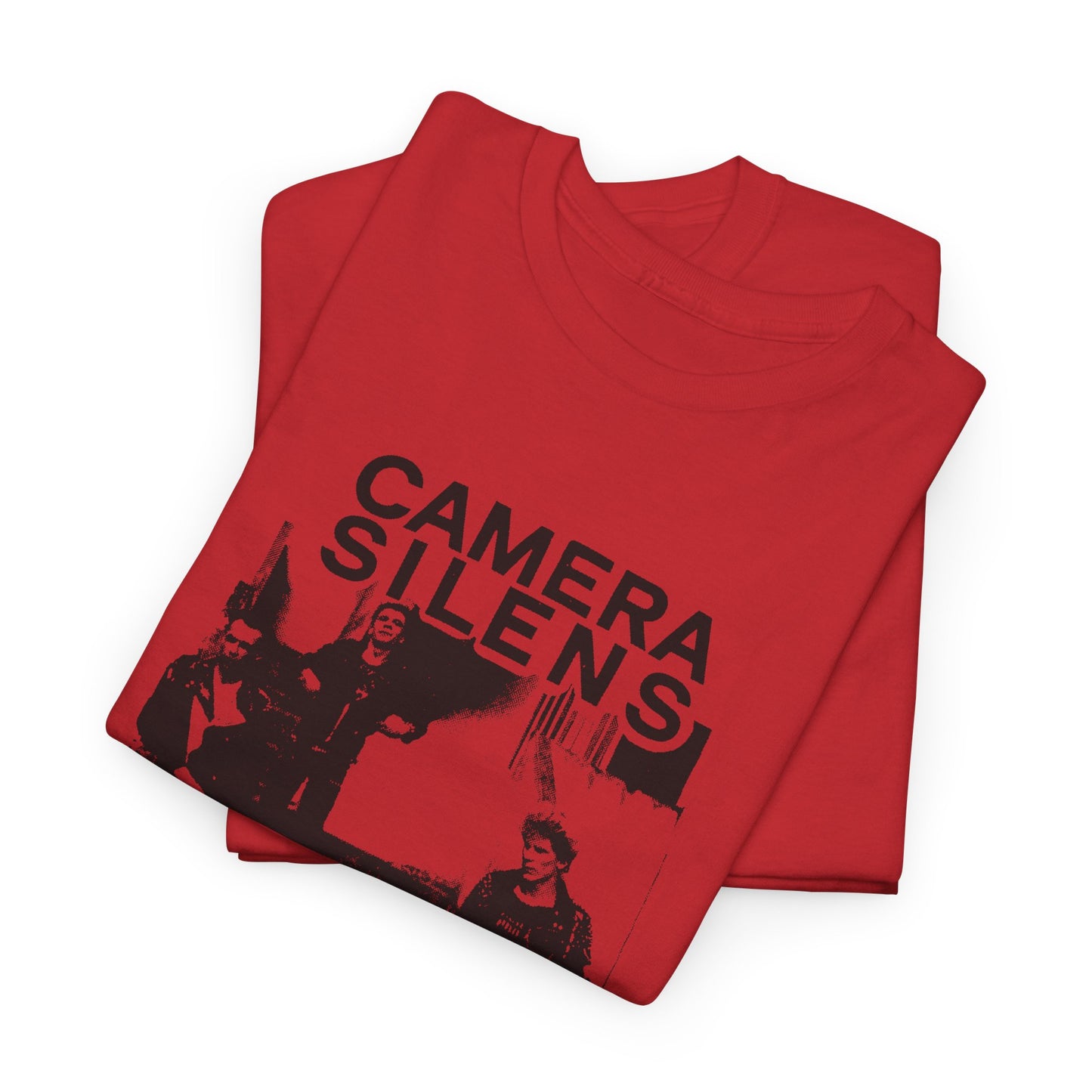1980s french punk band camera silens photo tshirt
