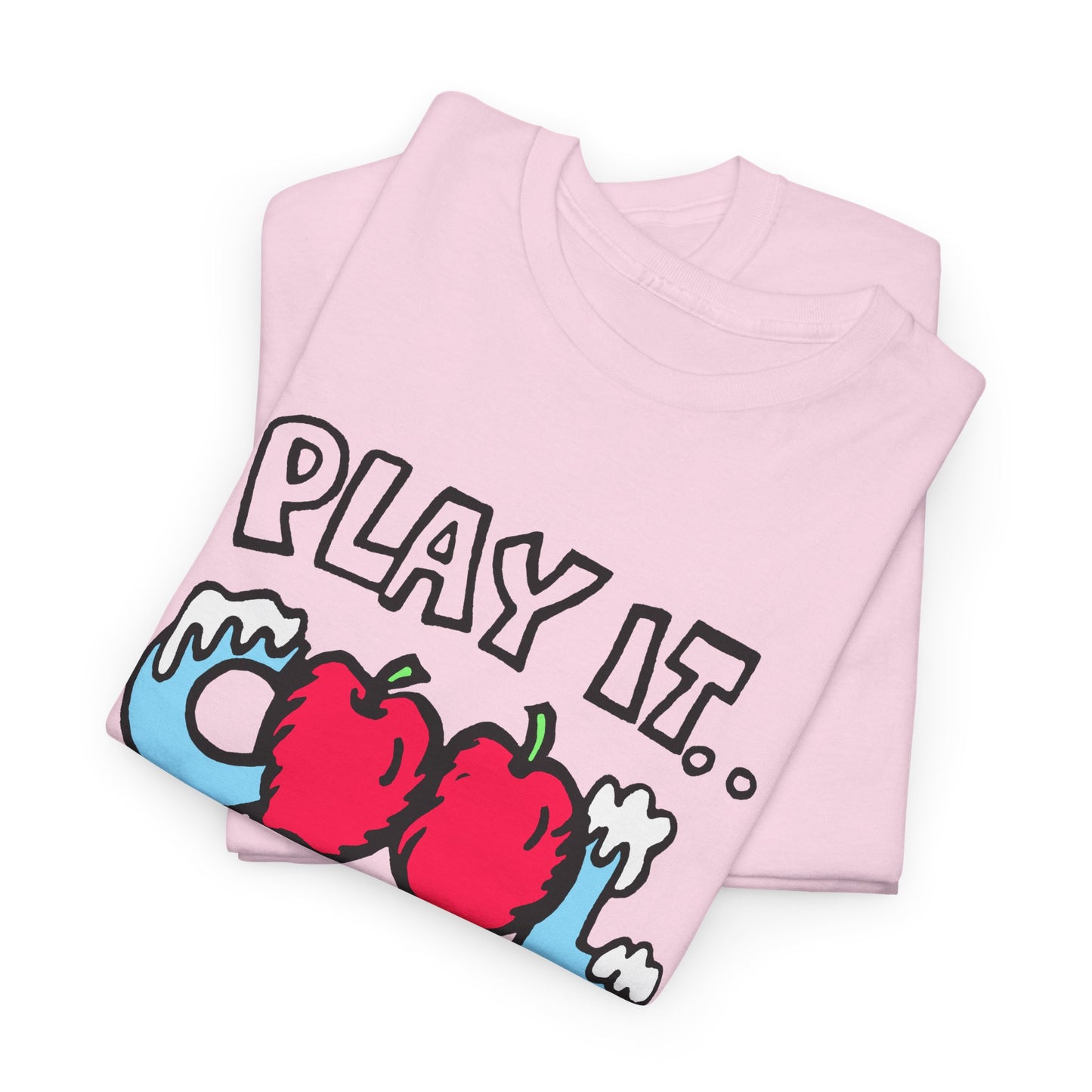 1983 kelloggs apple jacks cereal cardboard sticker play it cool reproduction tshirt