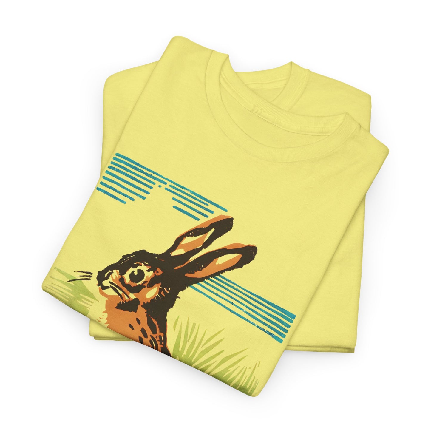 vintage czechoslovakian match box art bunny reproduction tshirt