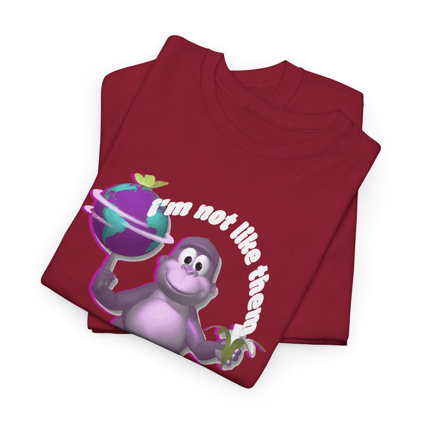 incredible graphic design bonzibuddy dumb i'm not like them but i can pretend tshirt
