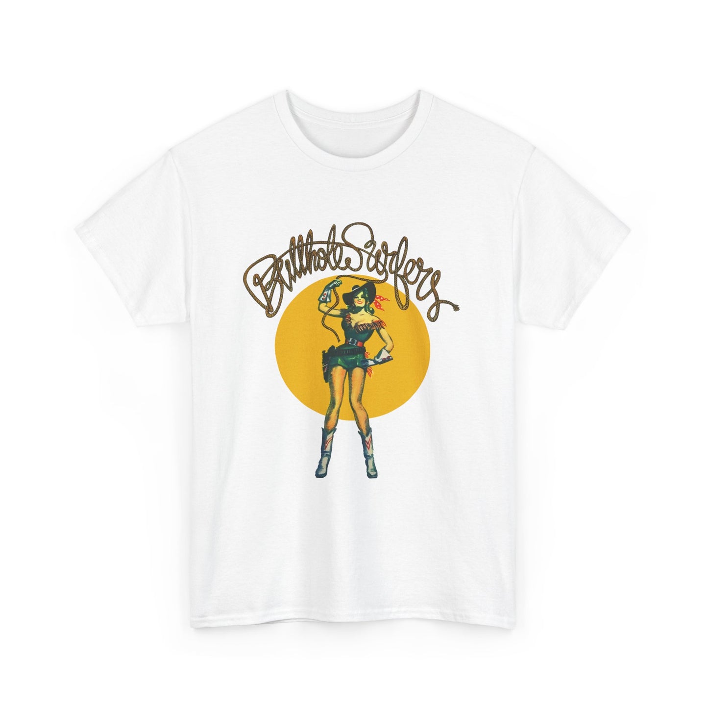 1988 frank kozik cow girl art for butthole surfers