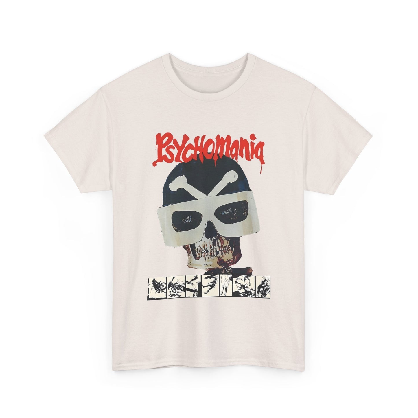 1973 psychomania movie poster no lettering tshirt