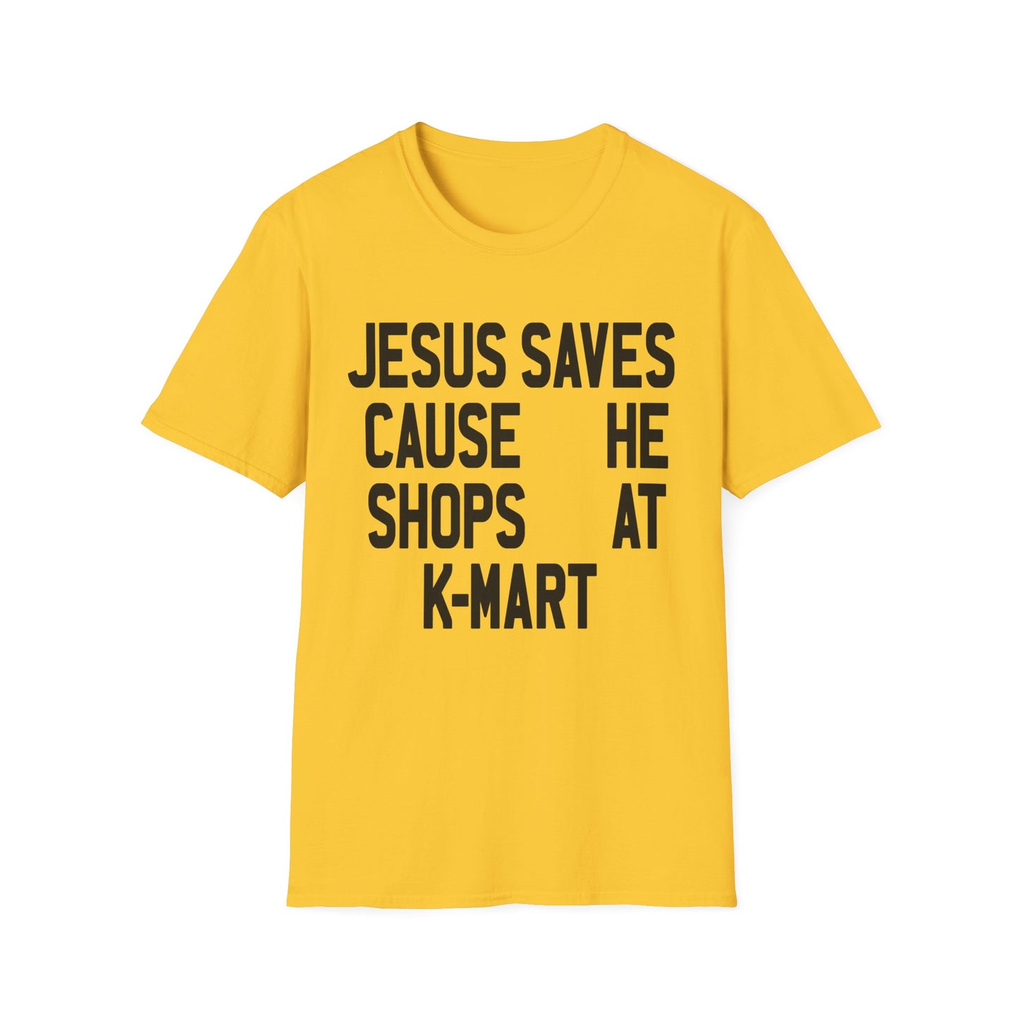 jesus saves cause he shops at kmart tshirt