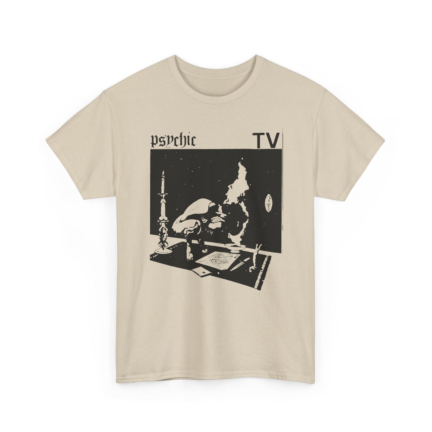 1985 cassette cover for post punk band psychic tv tshirt