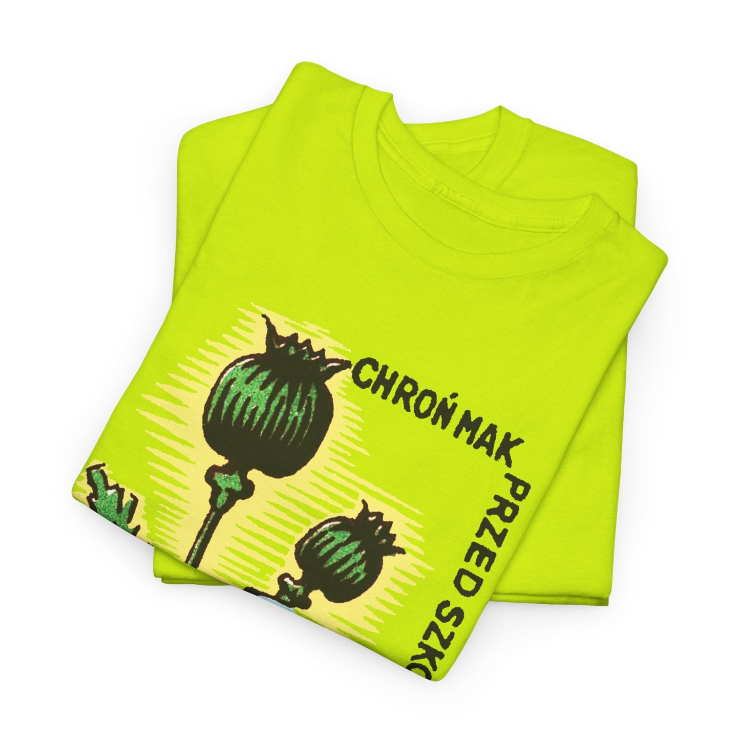 vintage polish matchbox graphic protect poppies from pests pesticide ad tshirt