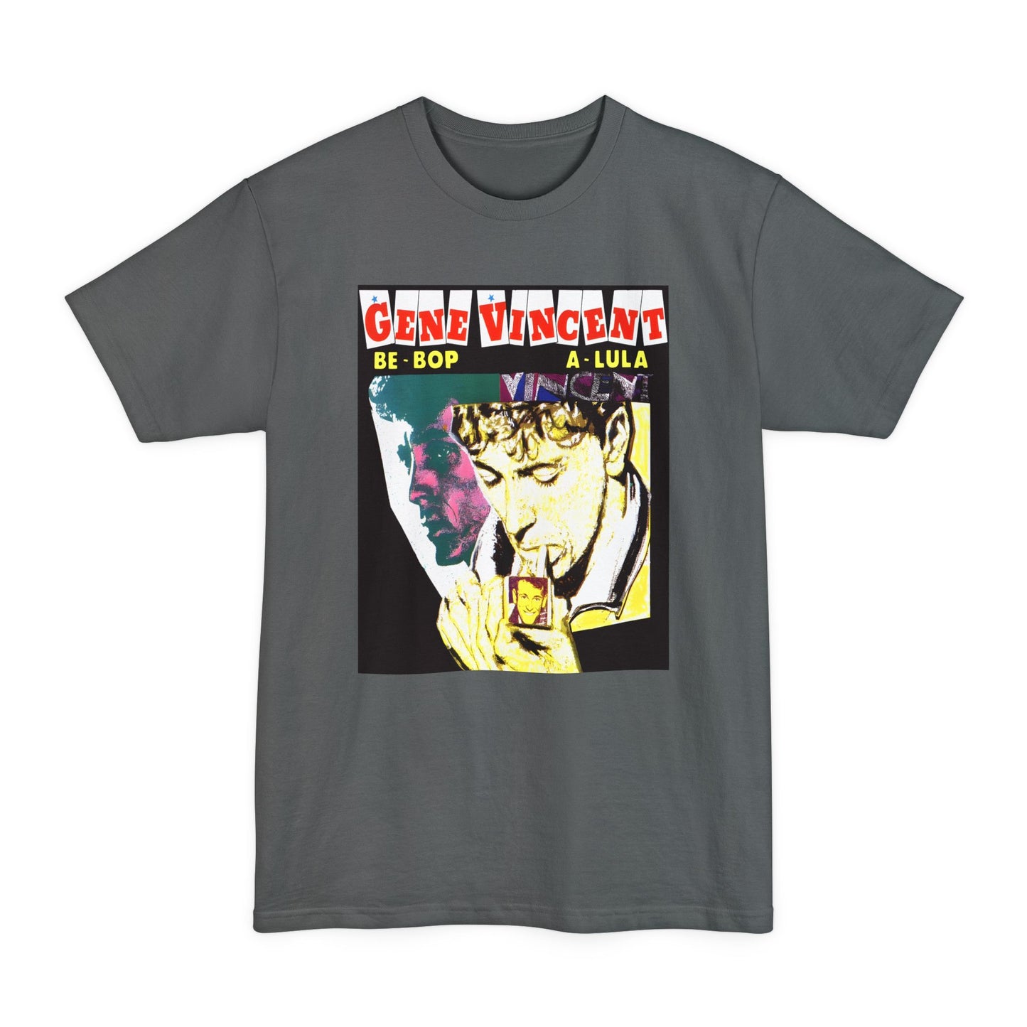 oversized gene vincent be bop a lula reproduction unisex tall beefy tshirt