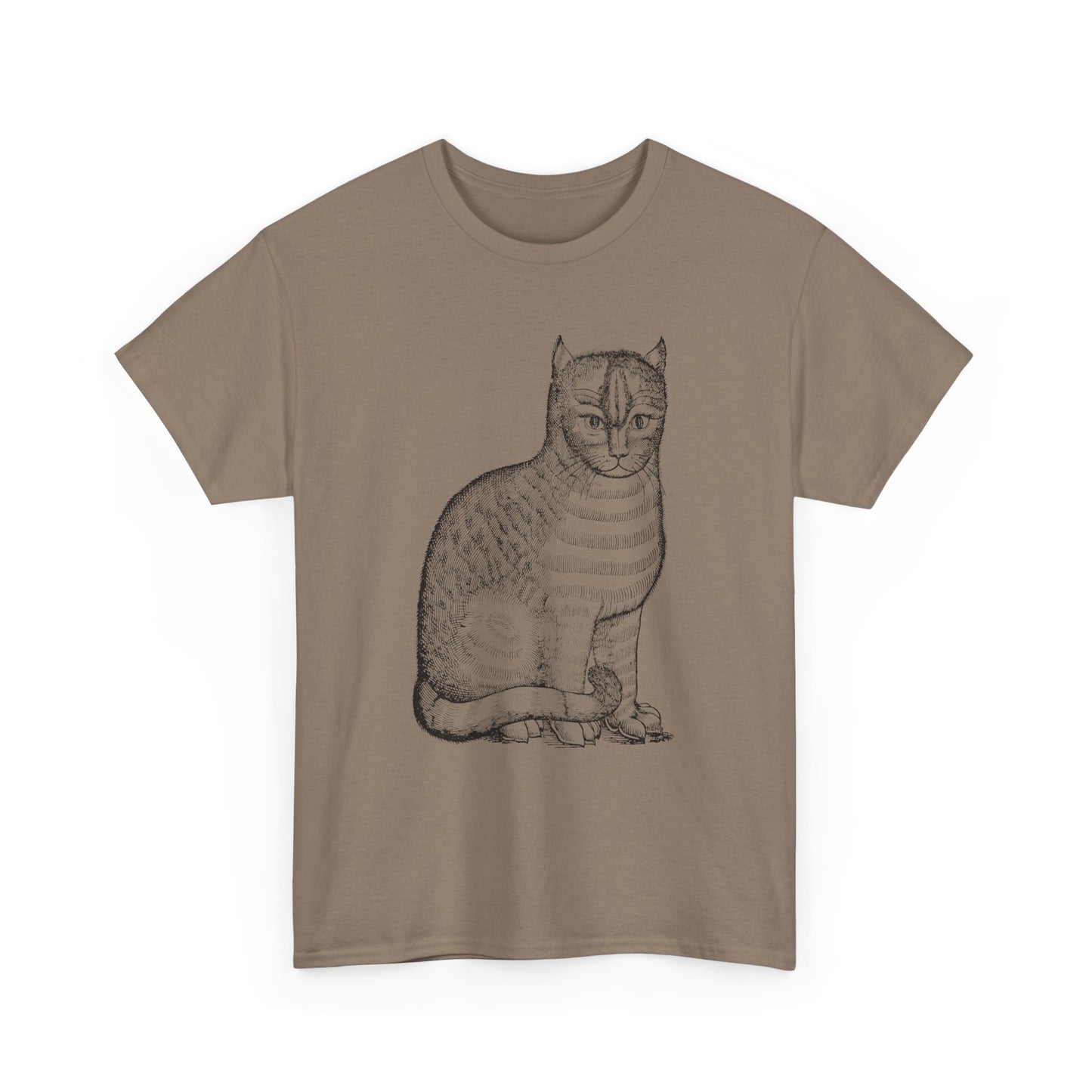 1658 edward topsell cat illustration reproduction tshirt