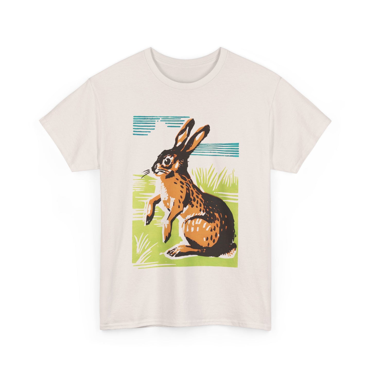 vintage czechoslovakian match box art bunny reproduction tshirt