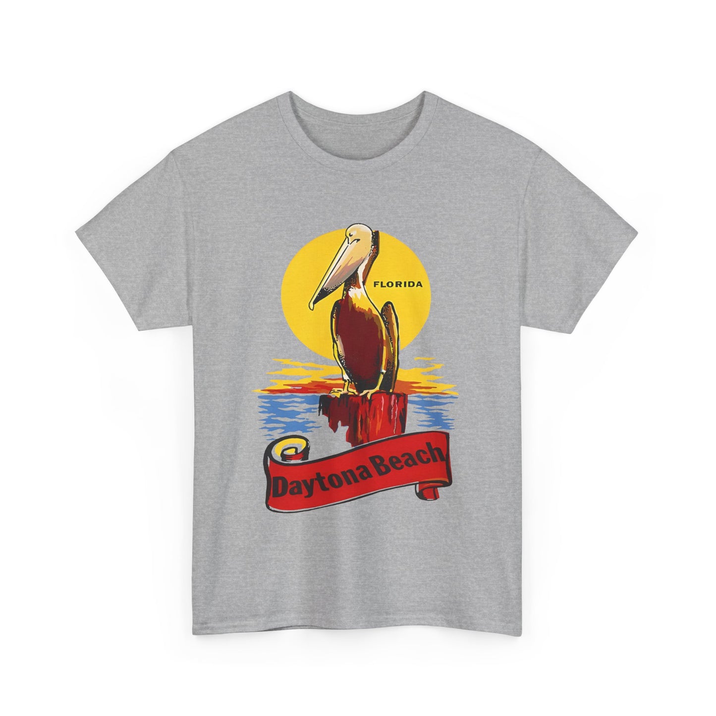 vintage florida pelican souvenir water decal reproduction tshirt