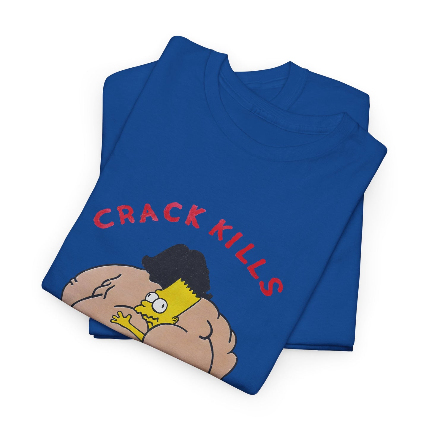 bart simpson crack kills parody vintage reproduction tshirt