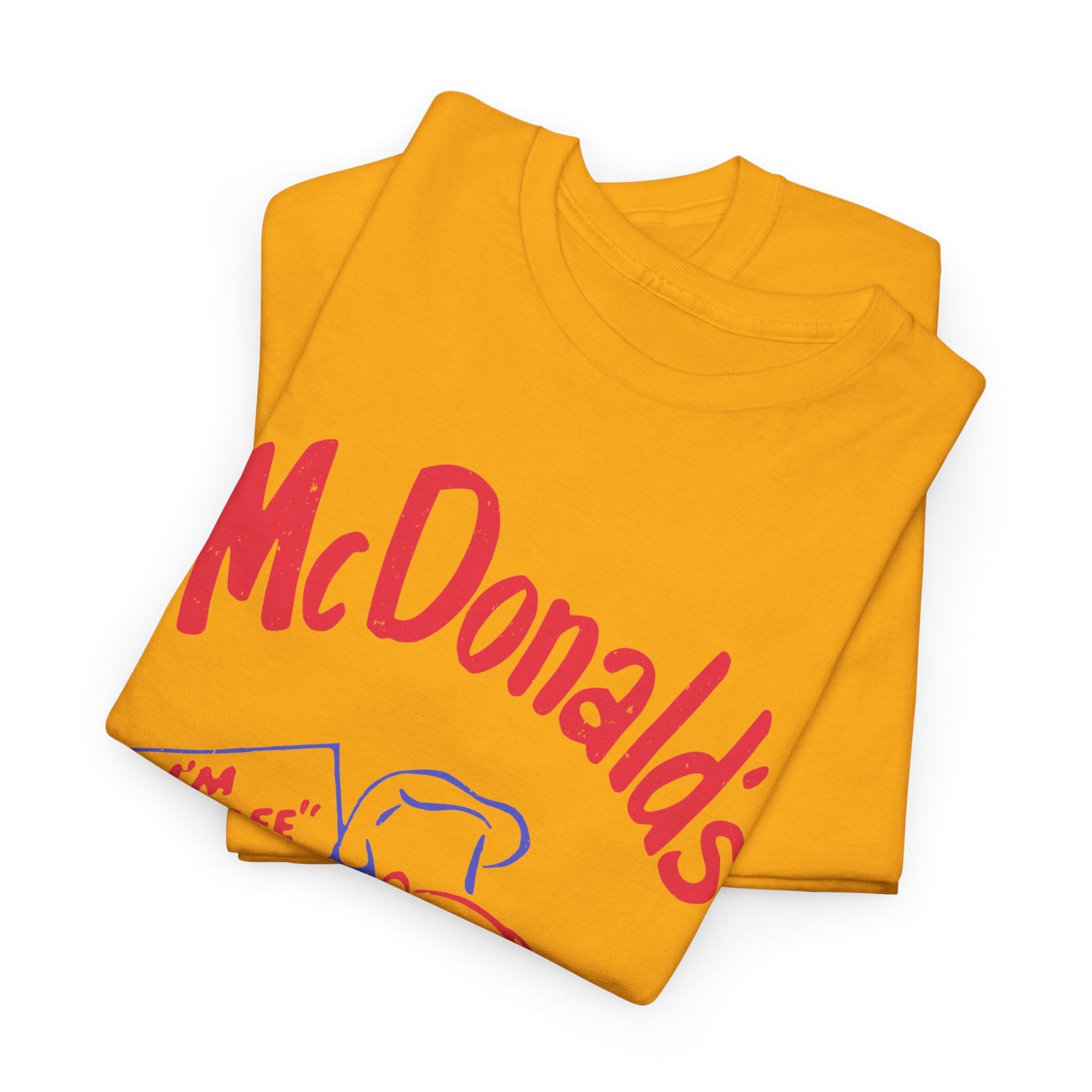 1950s vintage mcdonalds distressed logo reproduction tshirt