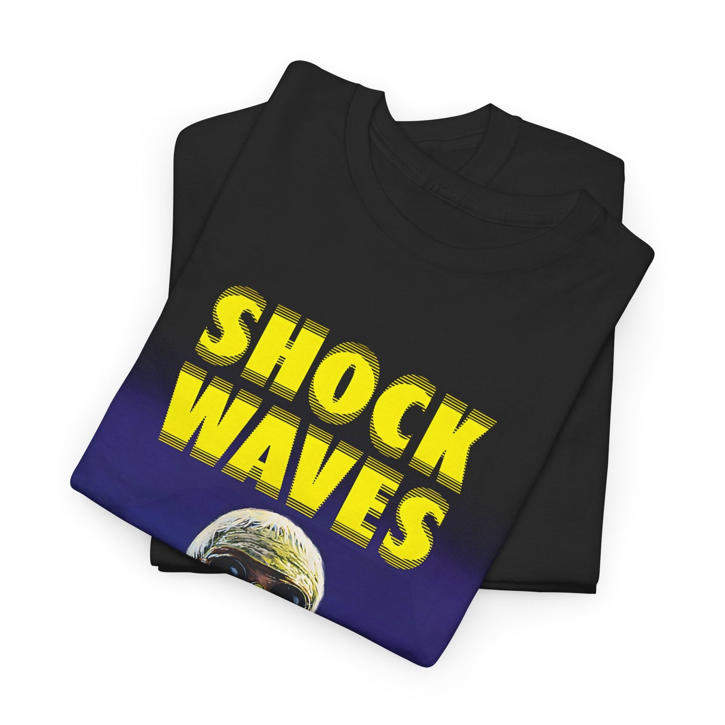 1977 american horror movie shock waves movie poster tshirt
