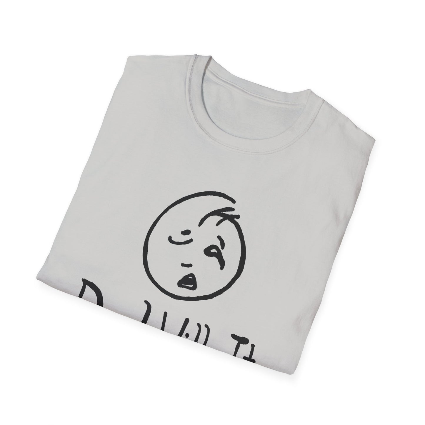 deal with it weird sad guy tshirt