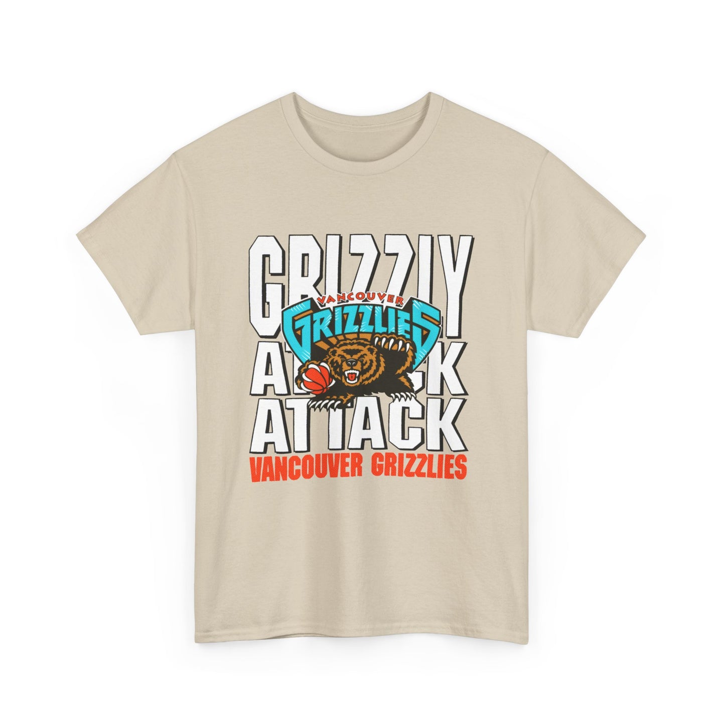 vintage vancouver grizzlies reproduction tshirt