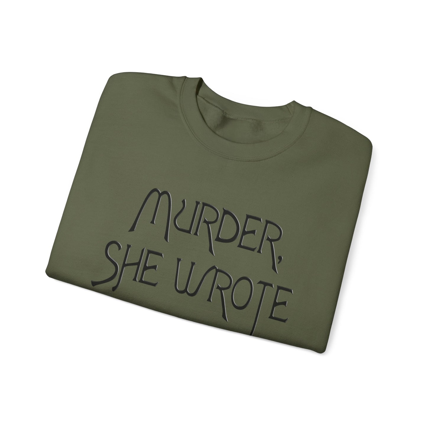 murder, she wrote vintage style unisex heavy blend crewneck sweatshirt