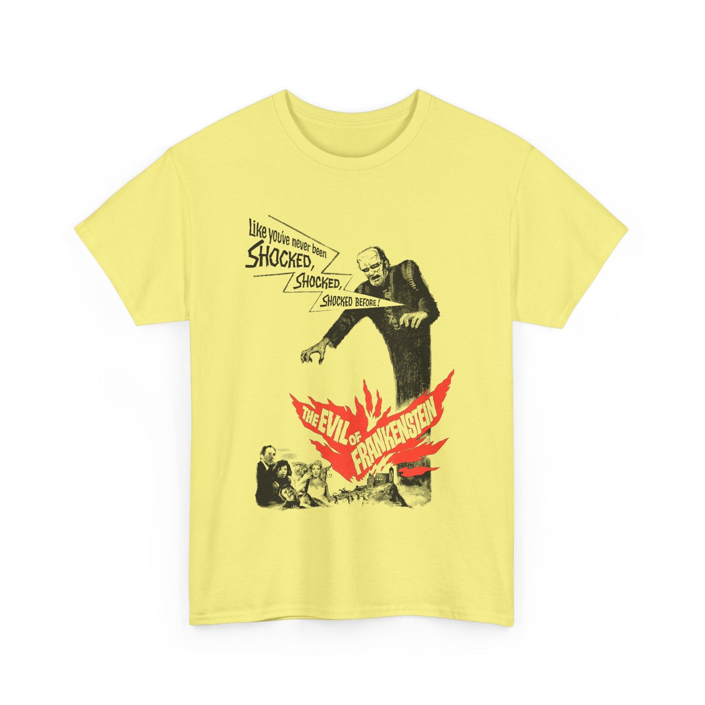1964 the evil of frankenstein movie poster tshirt