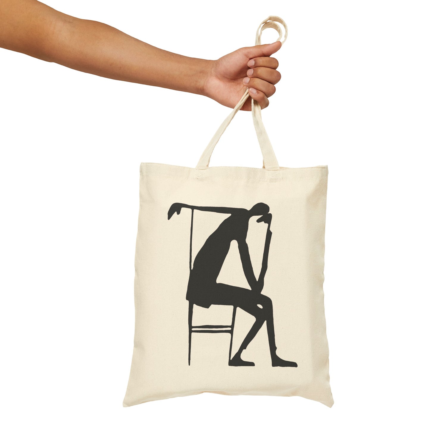 early 1900s sketch india ink on paper by franz kafka "the thinker" on a cotton canvas tote bag whatmart