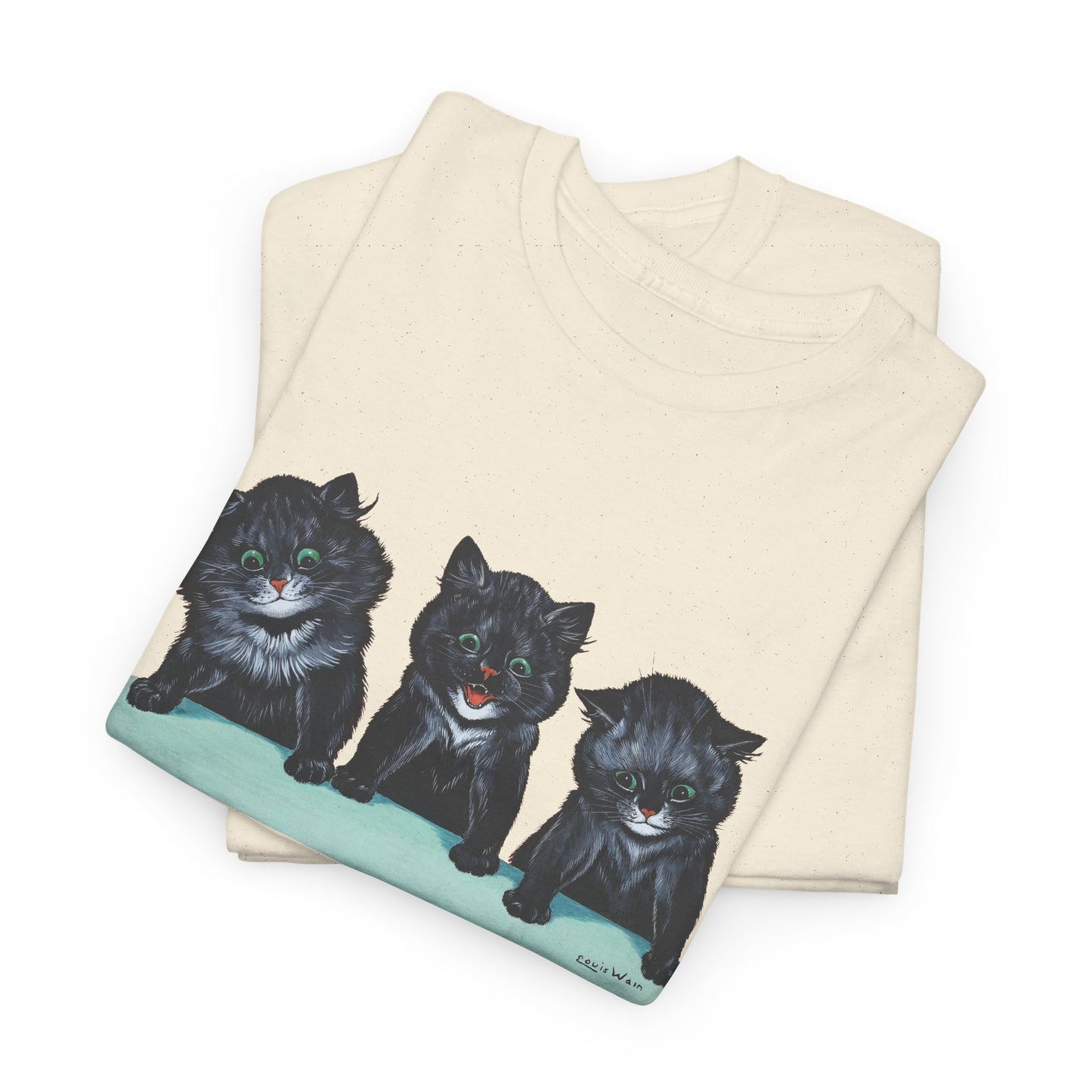 louis wain anthropomorphised cat painting 3 black cats