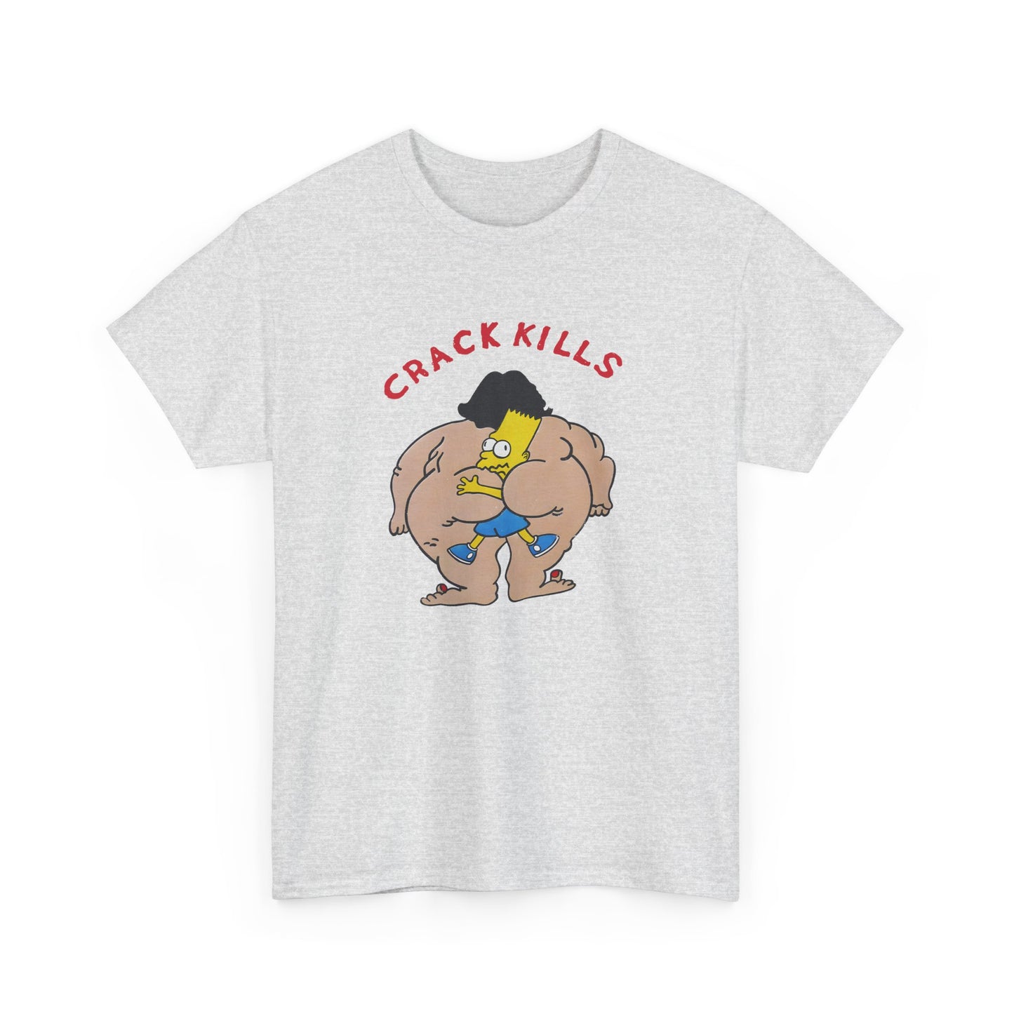 bart simpson crack kills parody vintage reproduction tshirt