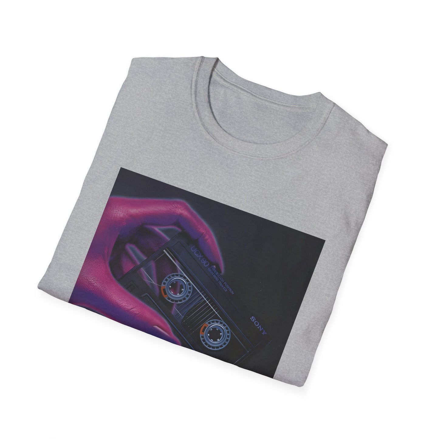 1980s ucx-90 audiocassette print advertisement tshirt