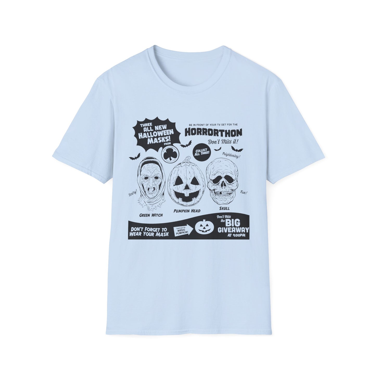 halloween 3 tv guide ad graphic 2 in black tshirt