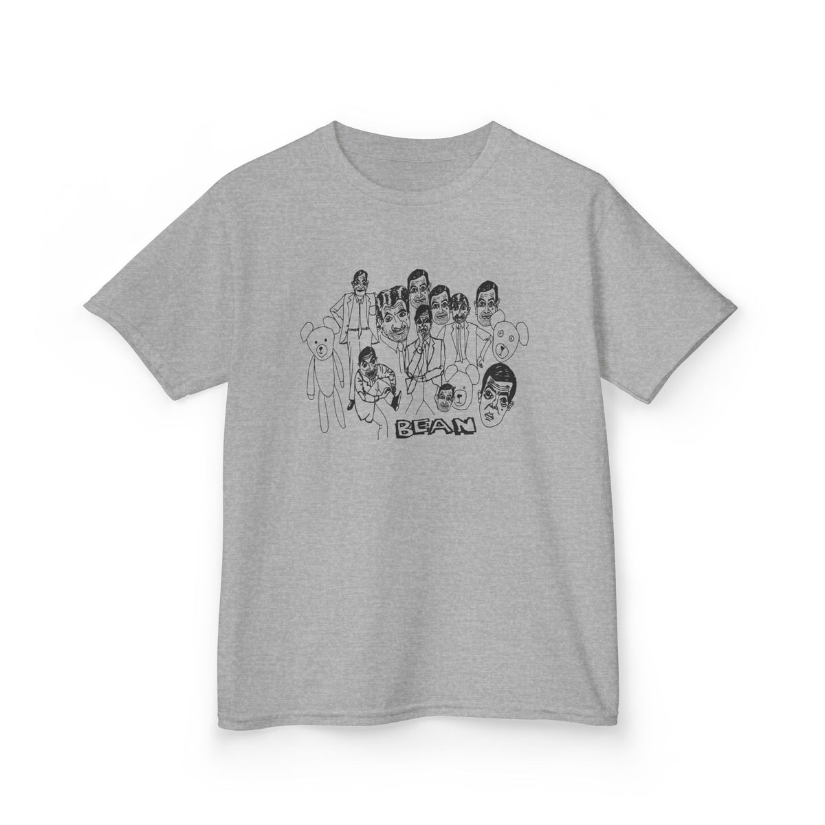 scary bean original drawing YOUTH SIZE short sleeve tee