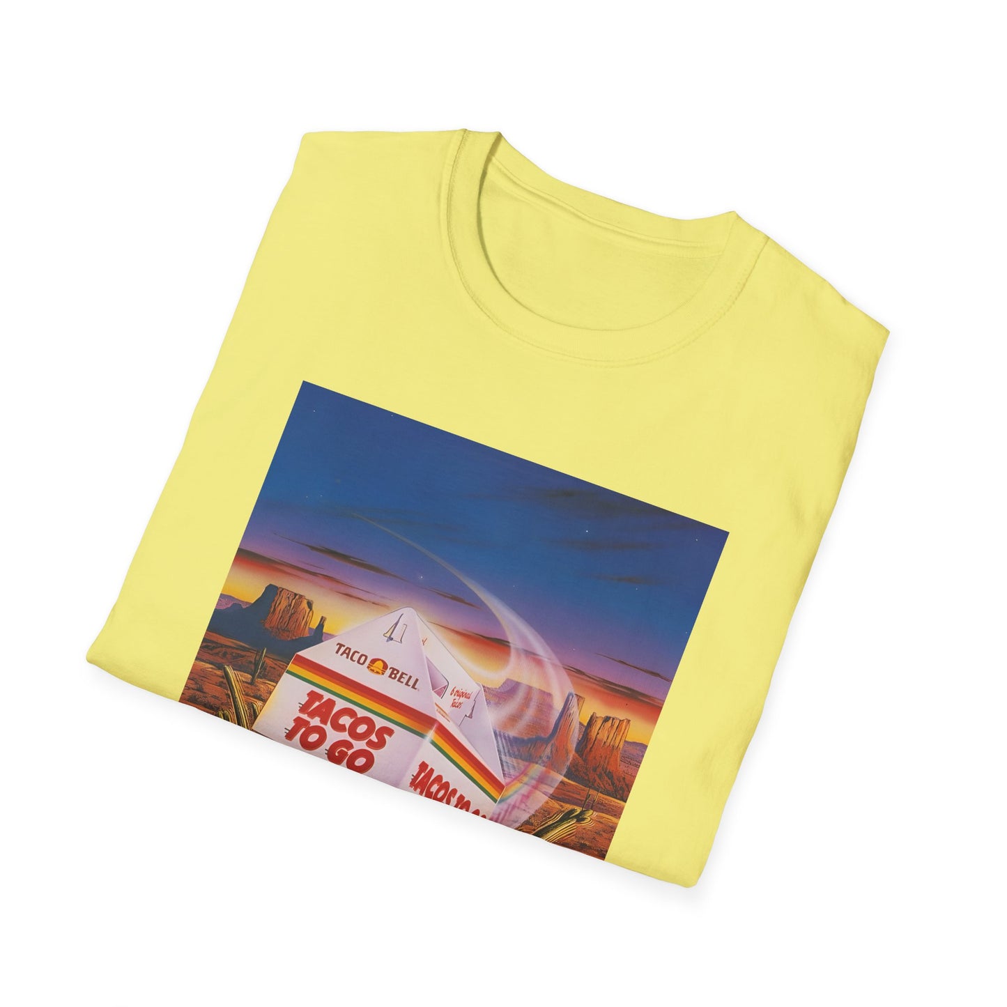 1980s retro taco bell advertisement tshirt