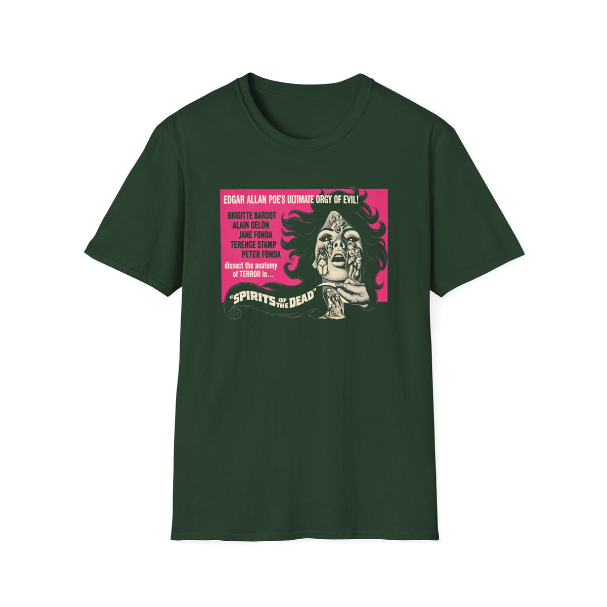 spirits of the dead 1968 horror trilogy movie poster tshirt