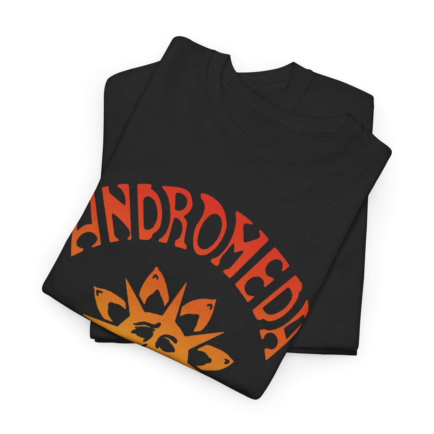 1960s english psychedelic rock band andromeda orange variant tshirt