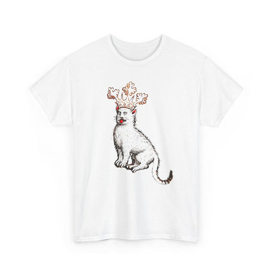 mid 1400s crowned cat from the scheibler armorial manuscript tshirt