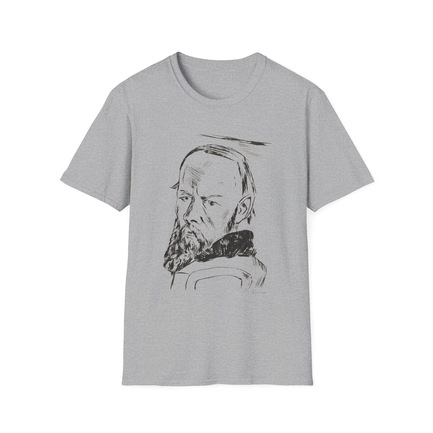 1921 max beckman etching portrait of dostoyevsky (bildnis dostojewski) tshirt