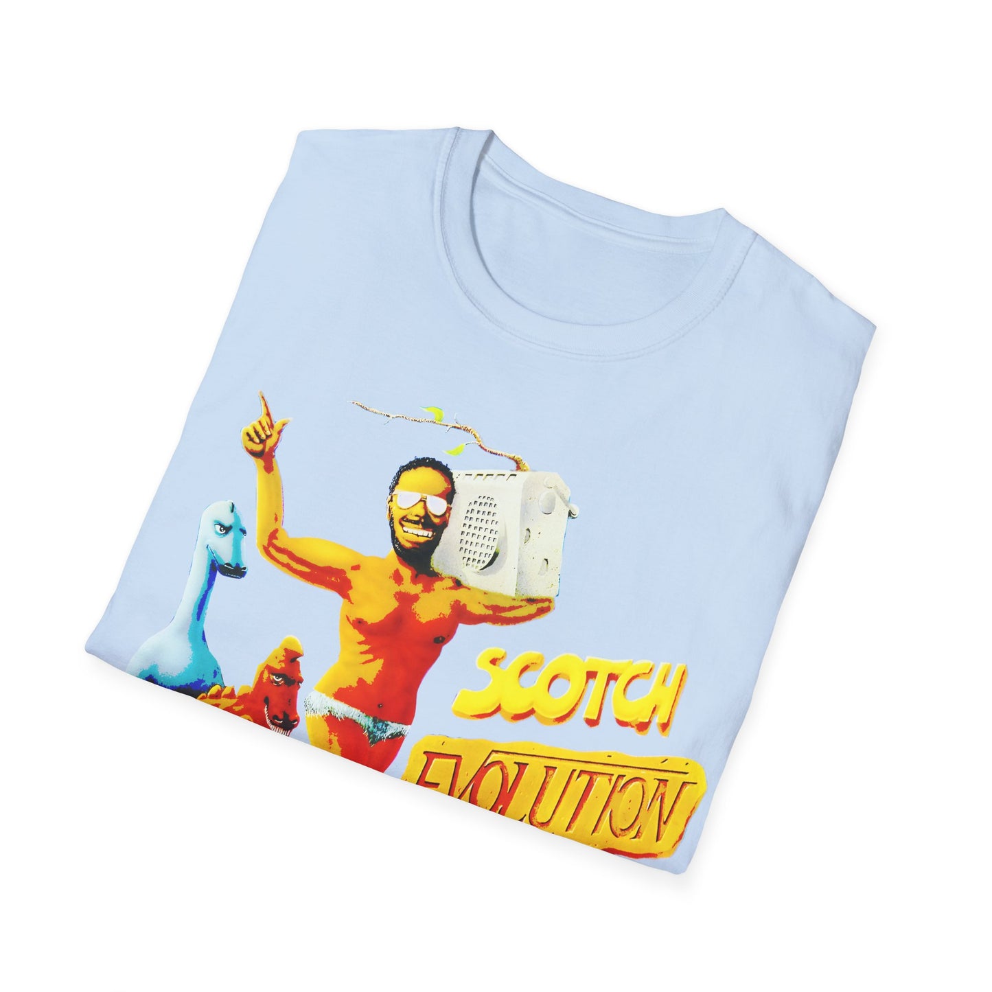 scotch evolution italo disco fan art tshirt