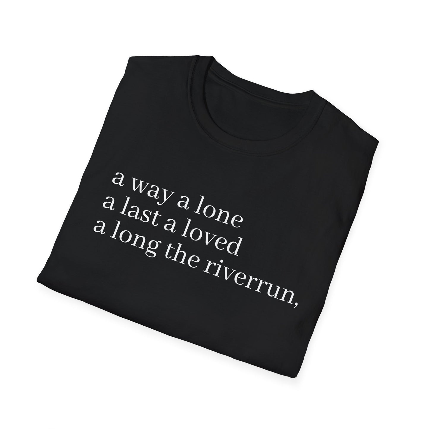 james joyce finnegans wake last lines going into first line tshirt