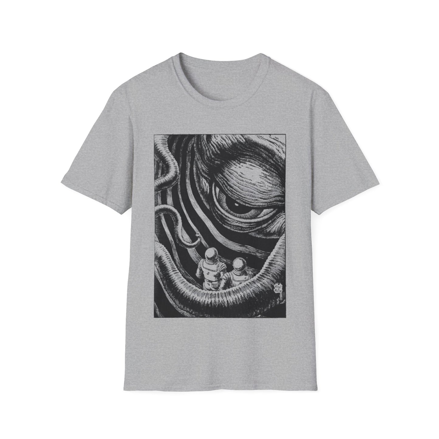 virgil finlay illustration "on the edge of the galaxy" tshirt